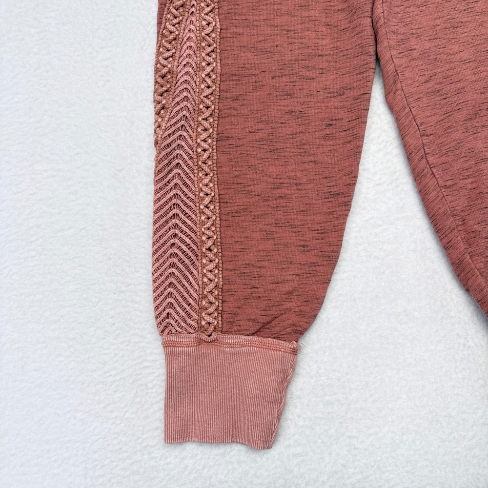 Free People FP Movement‎ Mountain High Cable Joggers Size Small Pink Sweatpants - Picture 6 of 11